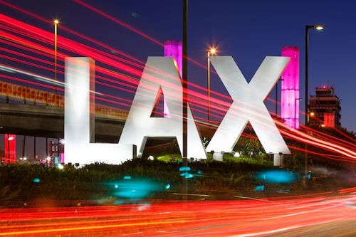 LAX airport at night